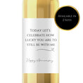 Load image into Gallery viewer, Funny ‘Lucky To Have Me’ Anniversary Wine Label
