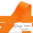 Load image into Gallery viewer, Orange Grosgrain Ribbon - 16mm x 10metre Reel