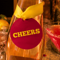 Load image into Gallery viewer, Cheers Bottle Charm Gift Tag