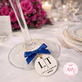 Load image into Gallery viewer, Personalised wine charms for weddings