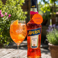 Load image into Gallery viewer, fun bright and bold bottle tag saying Aperol days
