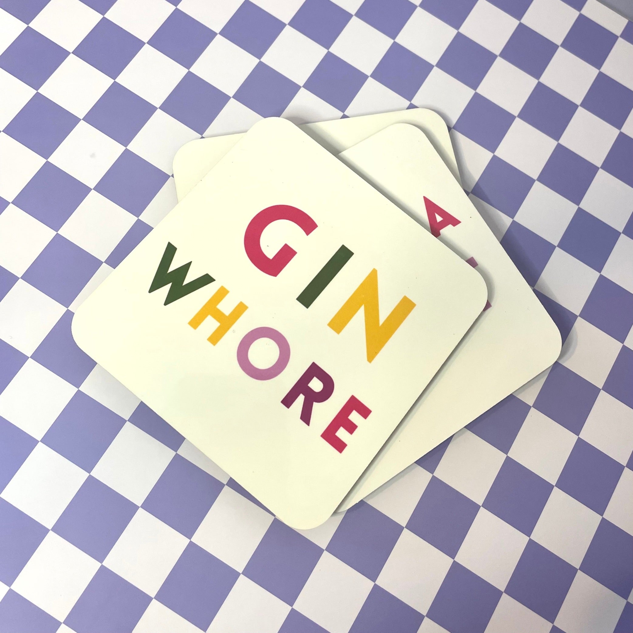 Gin Whore Drink Coaster Drink Pretty