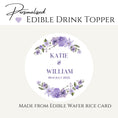 Load image into Gallery viewer, ‘Lilac Bloom’ ’ Edible Drink Toppers
