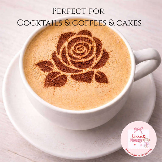 Reusable Stencils Cocktail & Coffee- ROSE
