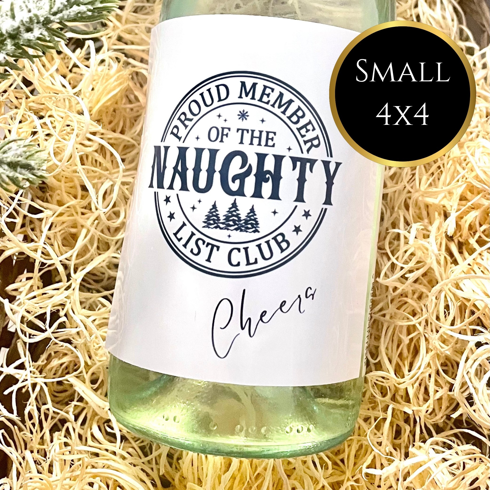 ‘Naughty list’ Wine Label