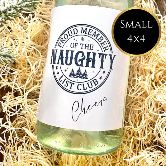 ‘Naughty list’ Wine Label