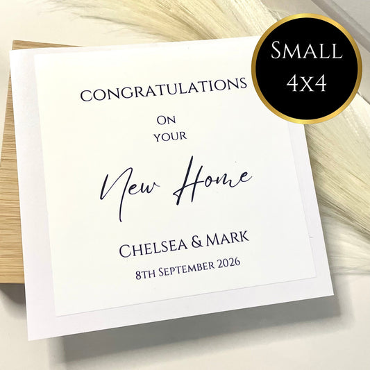 Minimalist New/First Home Personalised Wine Label 750ml