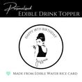 Load image into Gallery viewer, ‘Darling Audrey’ Edible Drink Toppers
