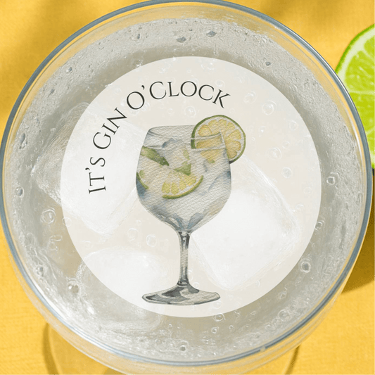 Gin o’clock edible drink toppers 