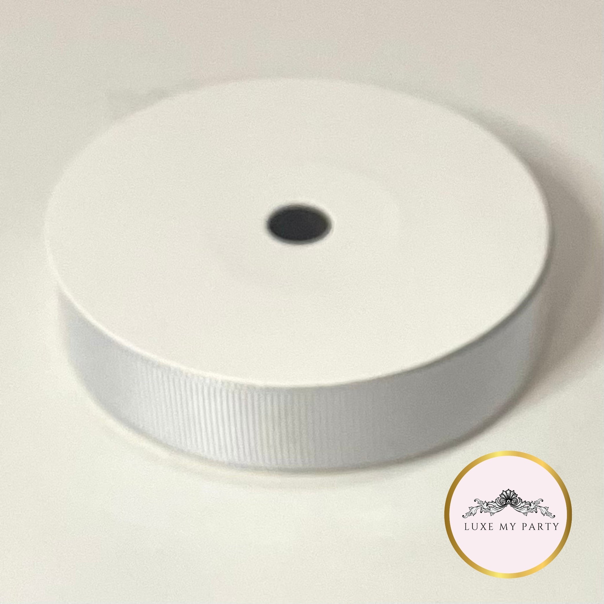 Silver Grosgrain Ribbon - 16mm x 10metre Reel