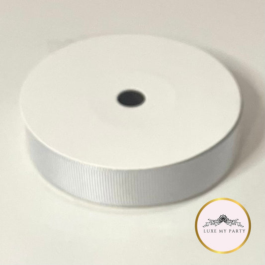 Silver Grosgrain Ribbon - 16mm x 10metre Reel