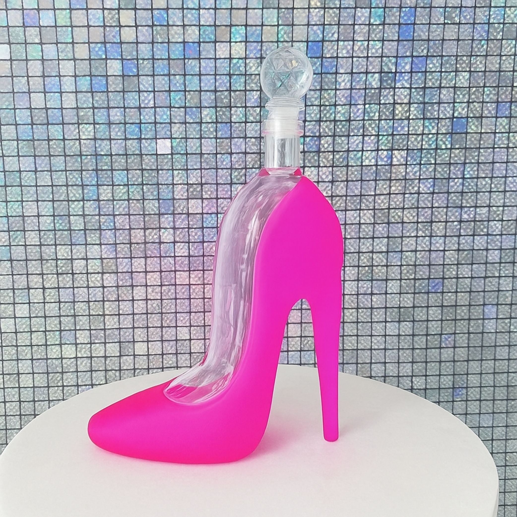 Hot Pink High Heel Drink Decanter