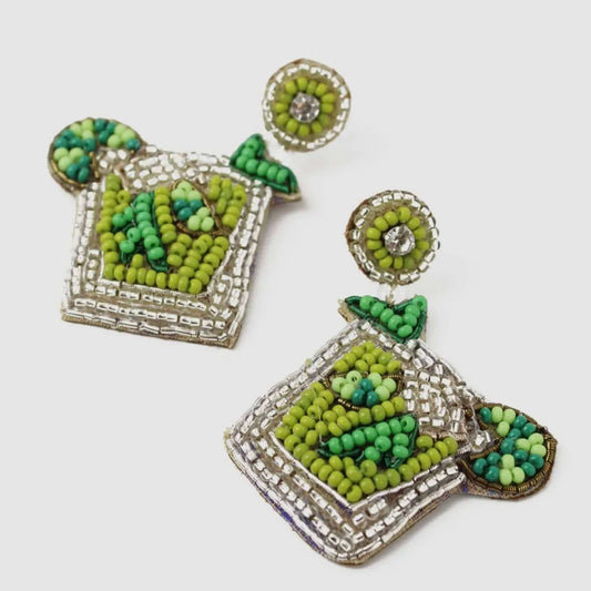 Mojito Beaded Earrings