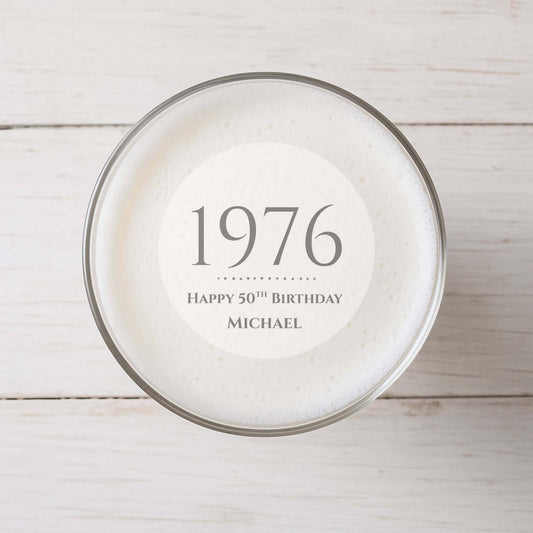 Birthday Year Edible Cocktail Toppers