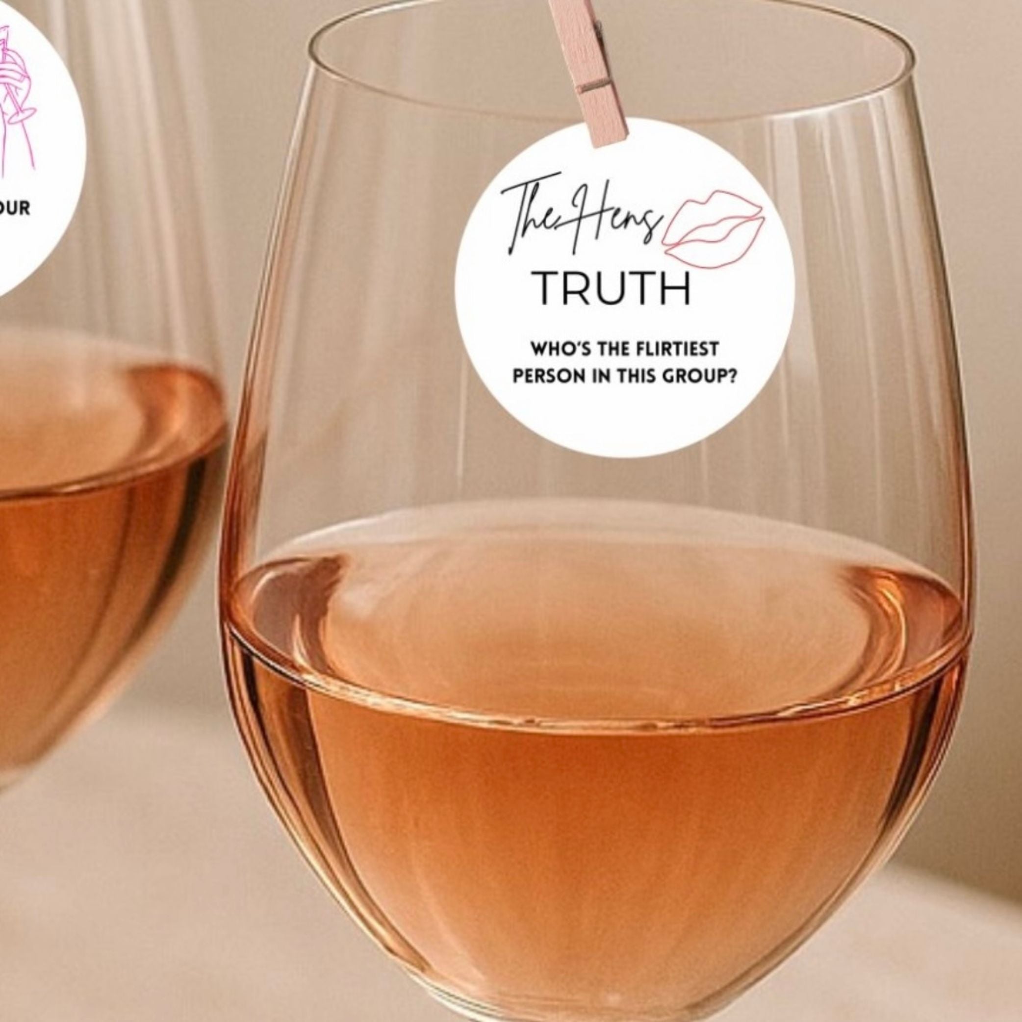Truth or Dare Hen Party Edible Drink Toppers- Pack Of 50
