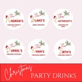 Load image into Gallery viewer, Christmas Family Name Personalised Cocktail Toppers
