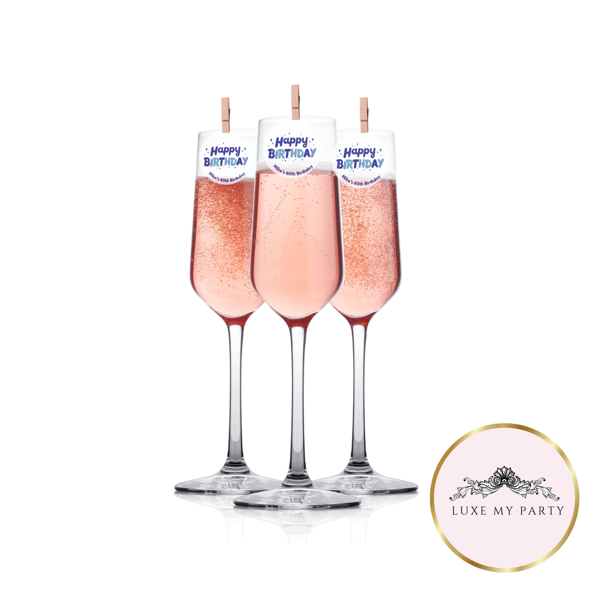 ‘Happy Birthday’Edible Drink Toppers