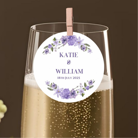 ‘Lilac Bloom’ ’ Edible Drink Toppers