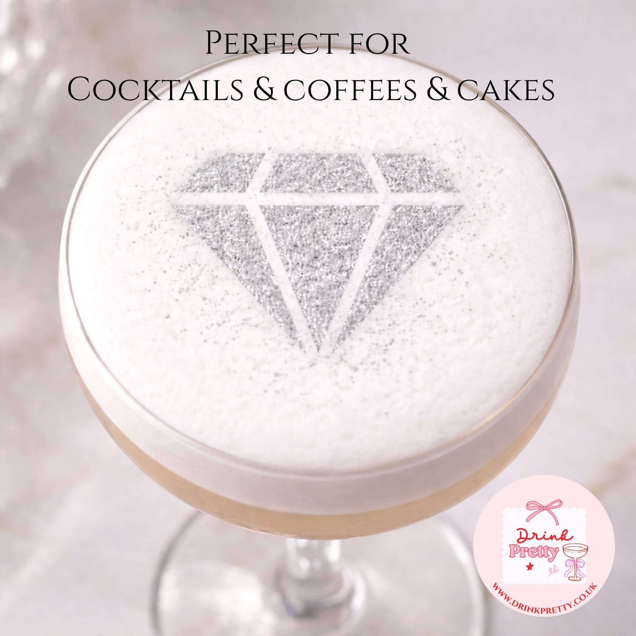 Reusable Stencils Cocktail & Coffee- DIAMOND