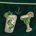 Load image into Gallery viewer, Mojito & Margarita Green Velvet Pouch
