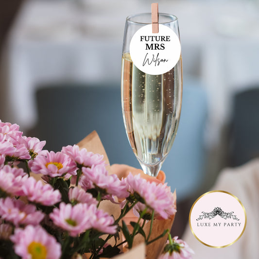 ‘Future Mrs’ Edible Drink Toppers