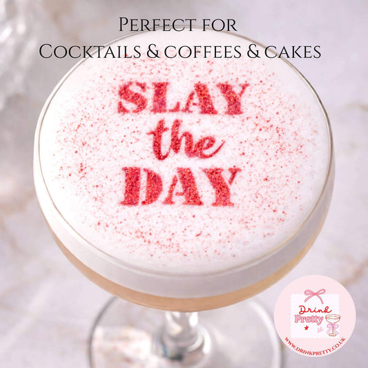 Reusable Stencil Cocktail & Coffee- Slay The Day