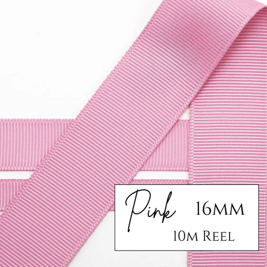 Antique pink grosgrain ribbon