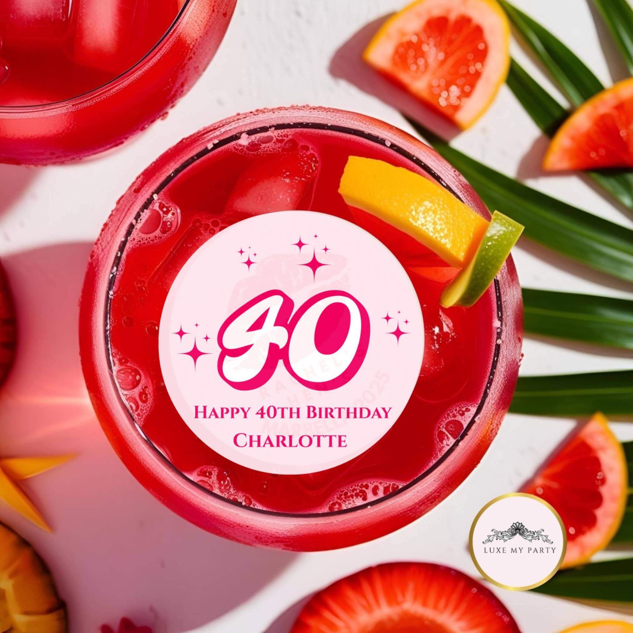 birthday age cocktail toppers 