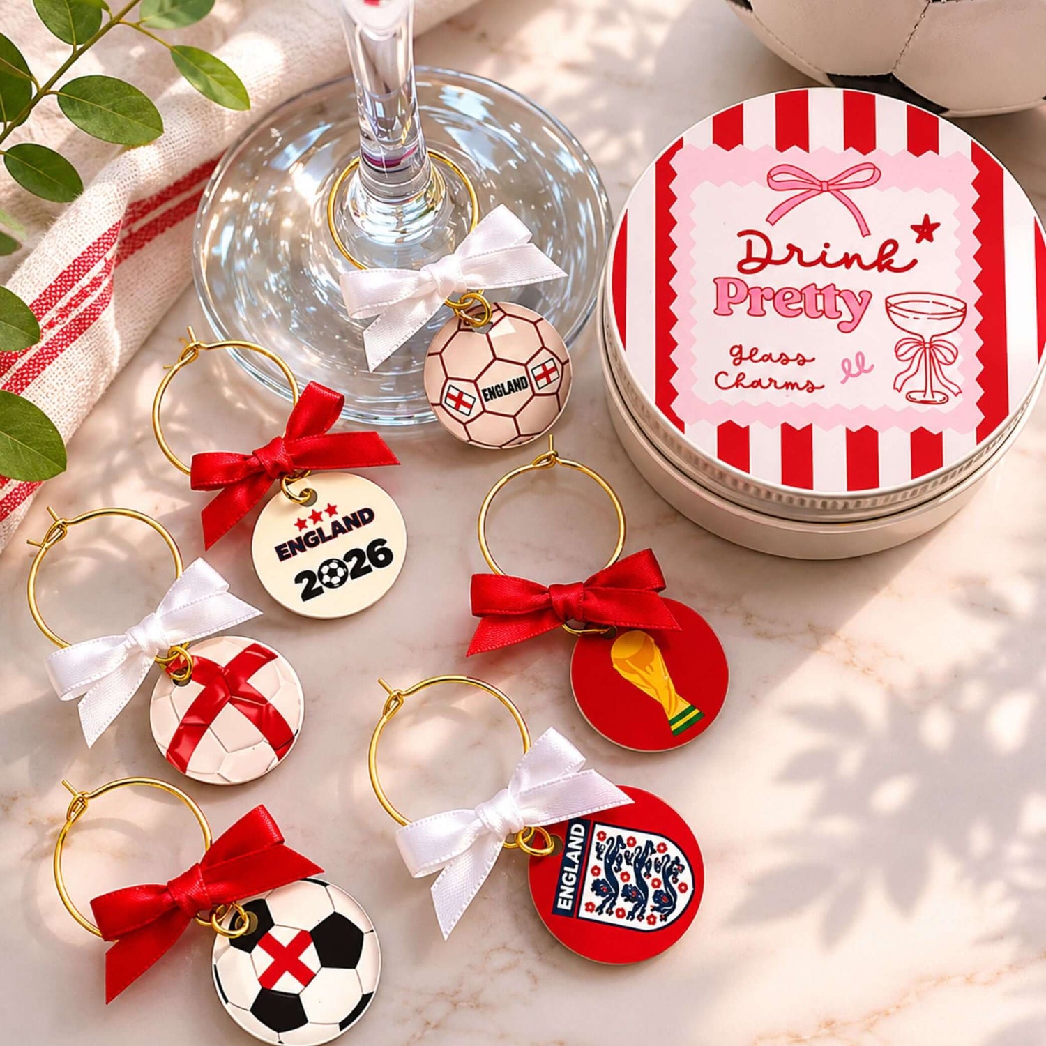 Unique Wine Glass Charm Set Of 6