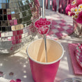Load image into Gallery viewer, Disco Cowgirl Party Paper Straw Toppers Pack of 12
