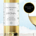 Load image into Gallery viewer, White Christmas Wine Label
