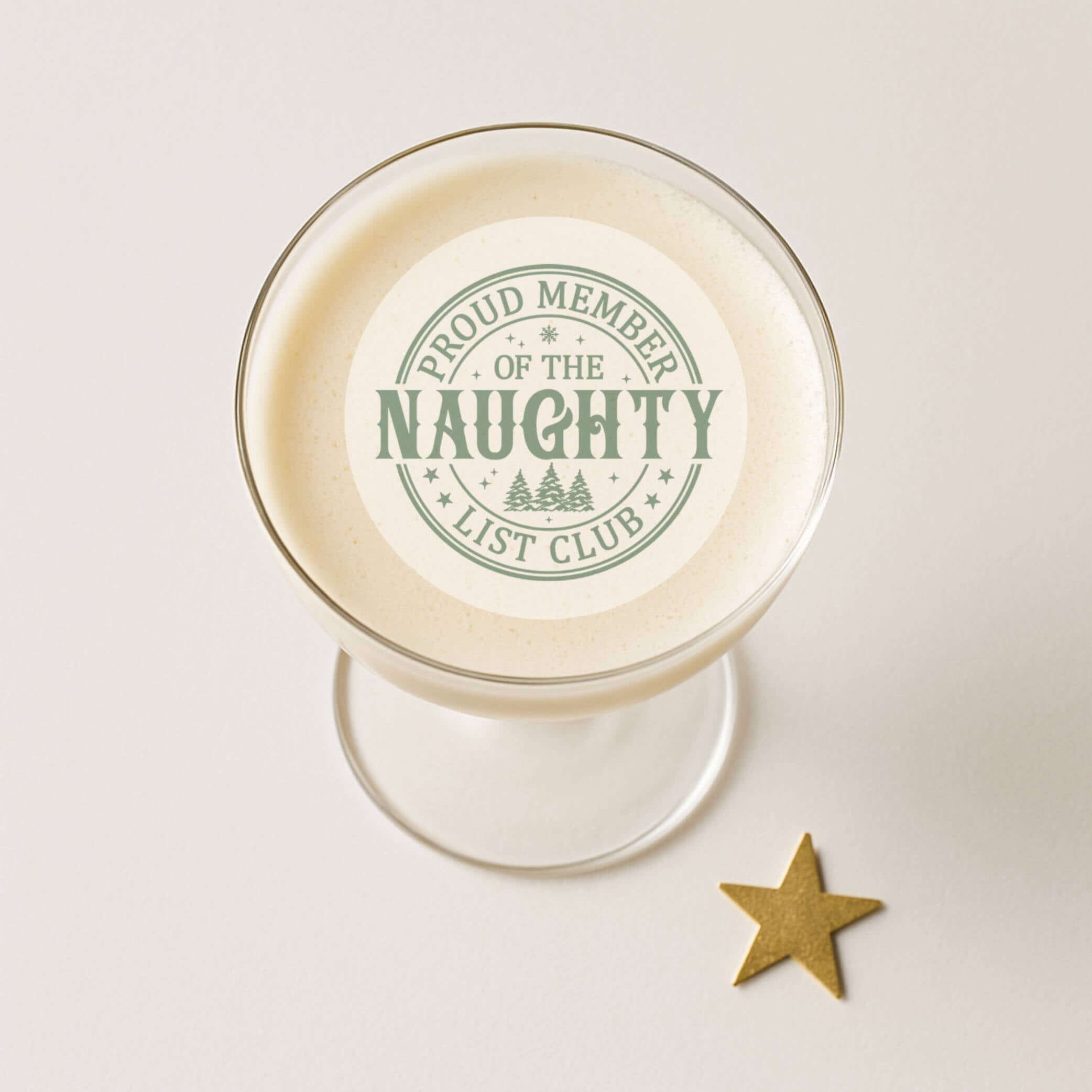 Proud member of the naughty club cocktail topper
