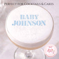 Load image into Gallery viewer, Reusable  Custom Stencil Cocktail & Coffee- Personalised Baby Name
