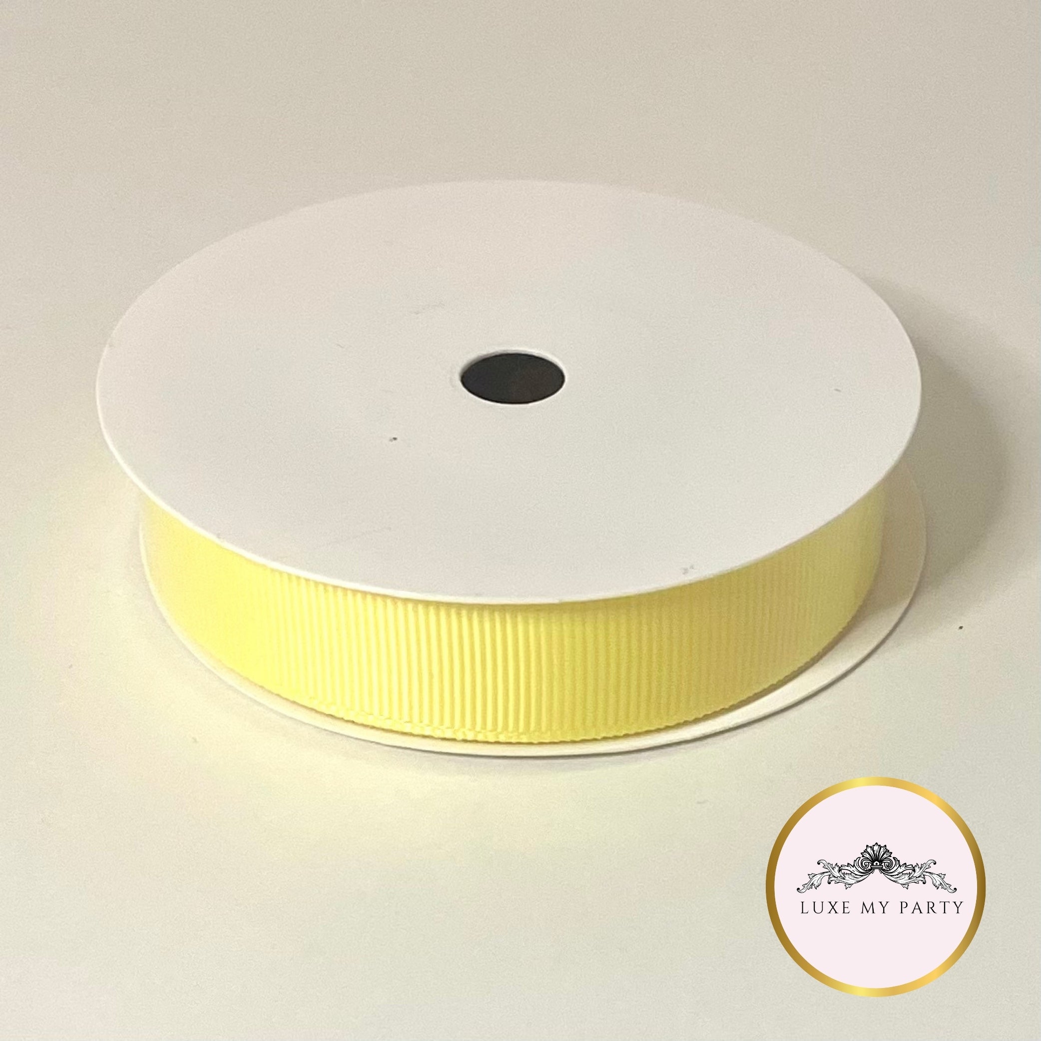 Yellow Grosgrain Ribbon - 16mm x 10metre Reel