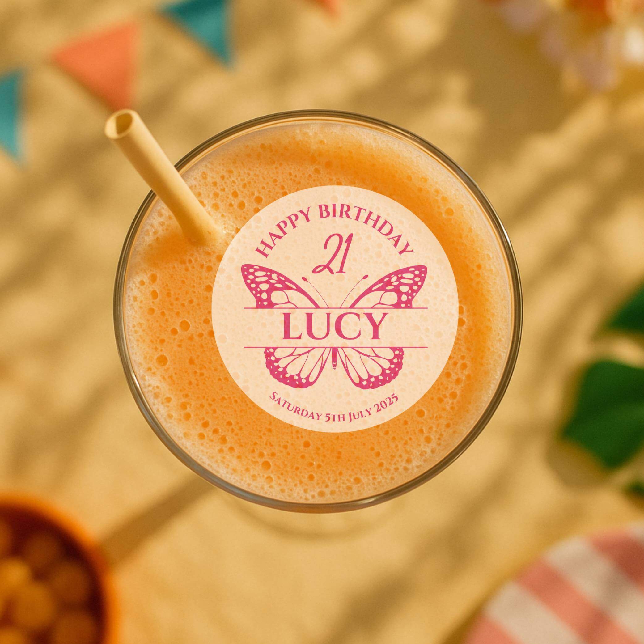 cocktail butterfly toppers