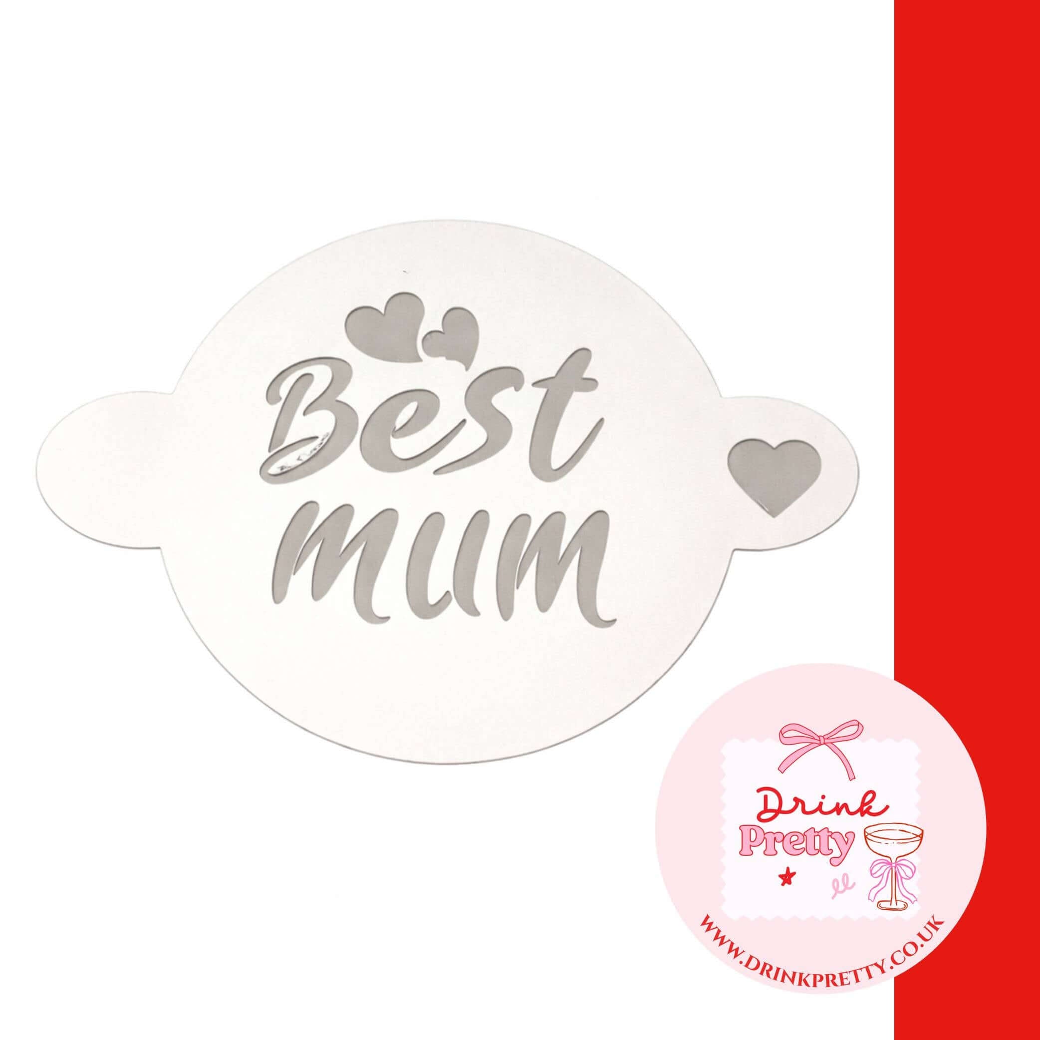 Reusable Stencils Cocktails & Coffees  Best MUM stencil for crafting beautiful drinks.