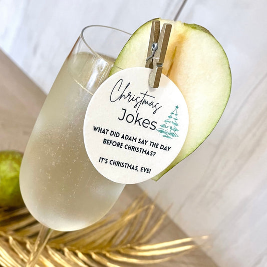 50 Christmas Jokes - Edible Drink Toppers