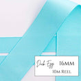 Load image into Gallery viewer, Duck Egg Grosgrain Ribbon - 16mm x 10metre Reel
