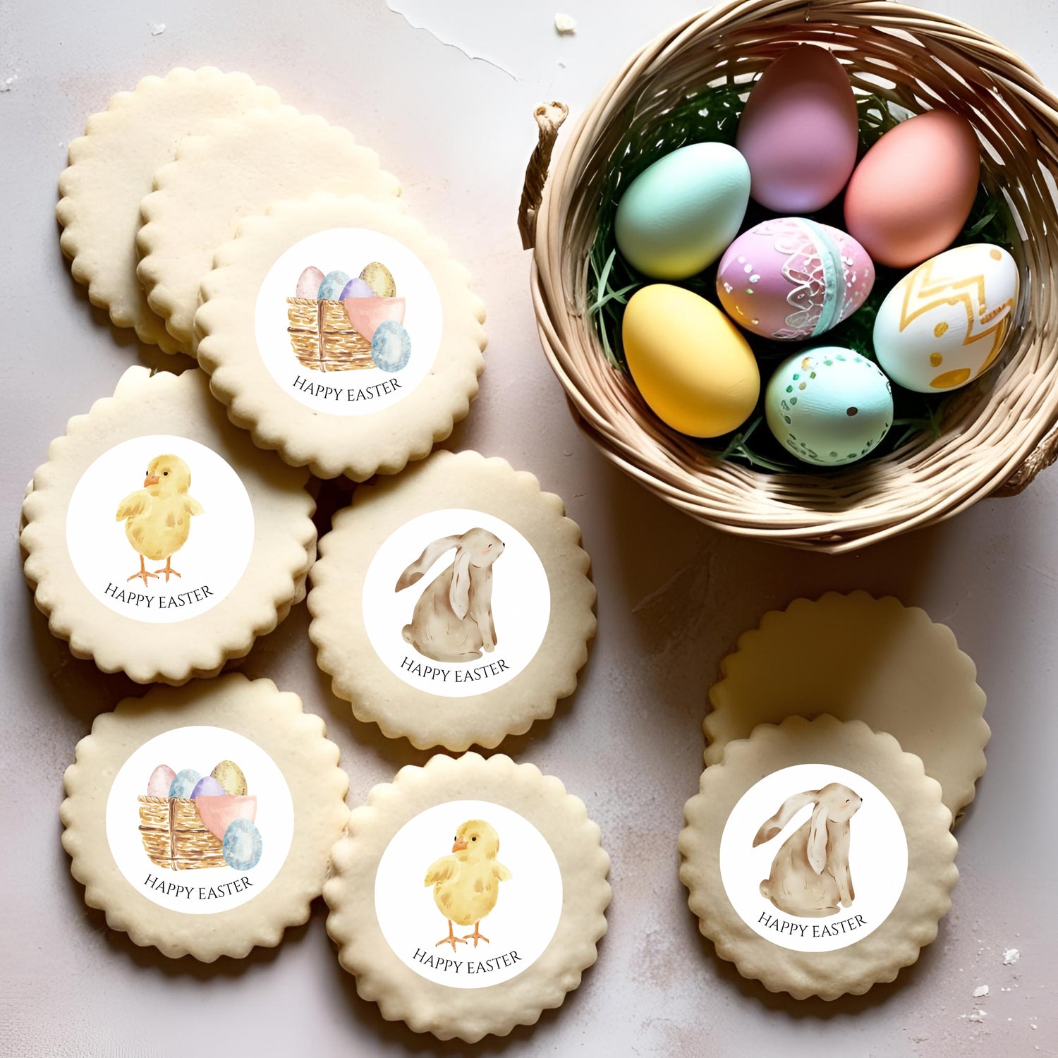 Easter Edible Wafer Toppers for drinks and cakes
