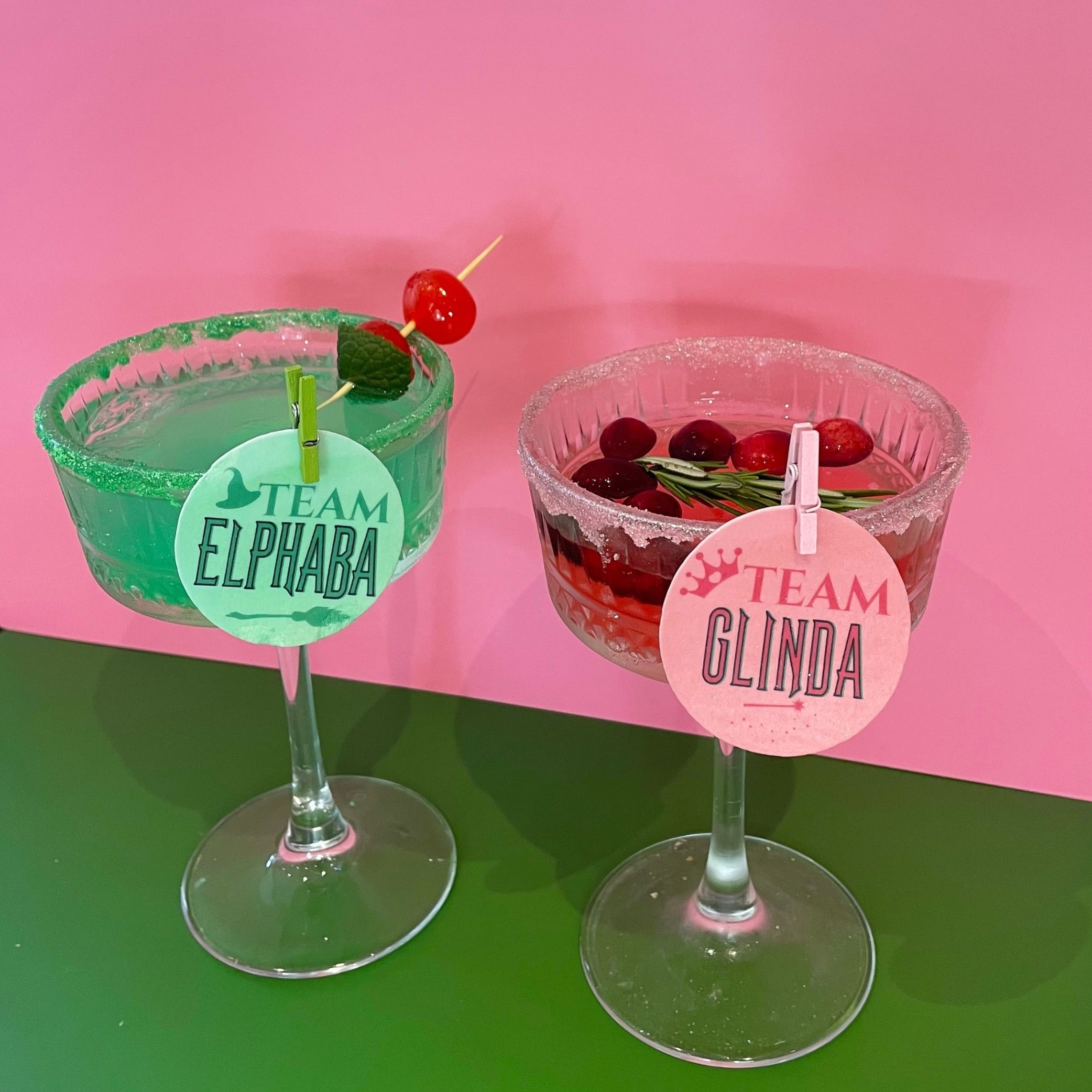 Wicked Team Elphaba and Glinda Edible Drink Toppers