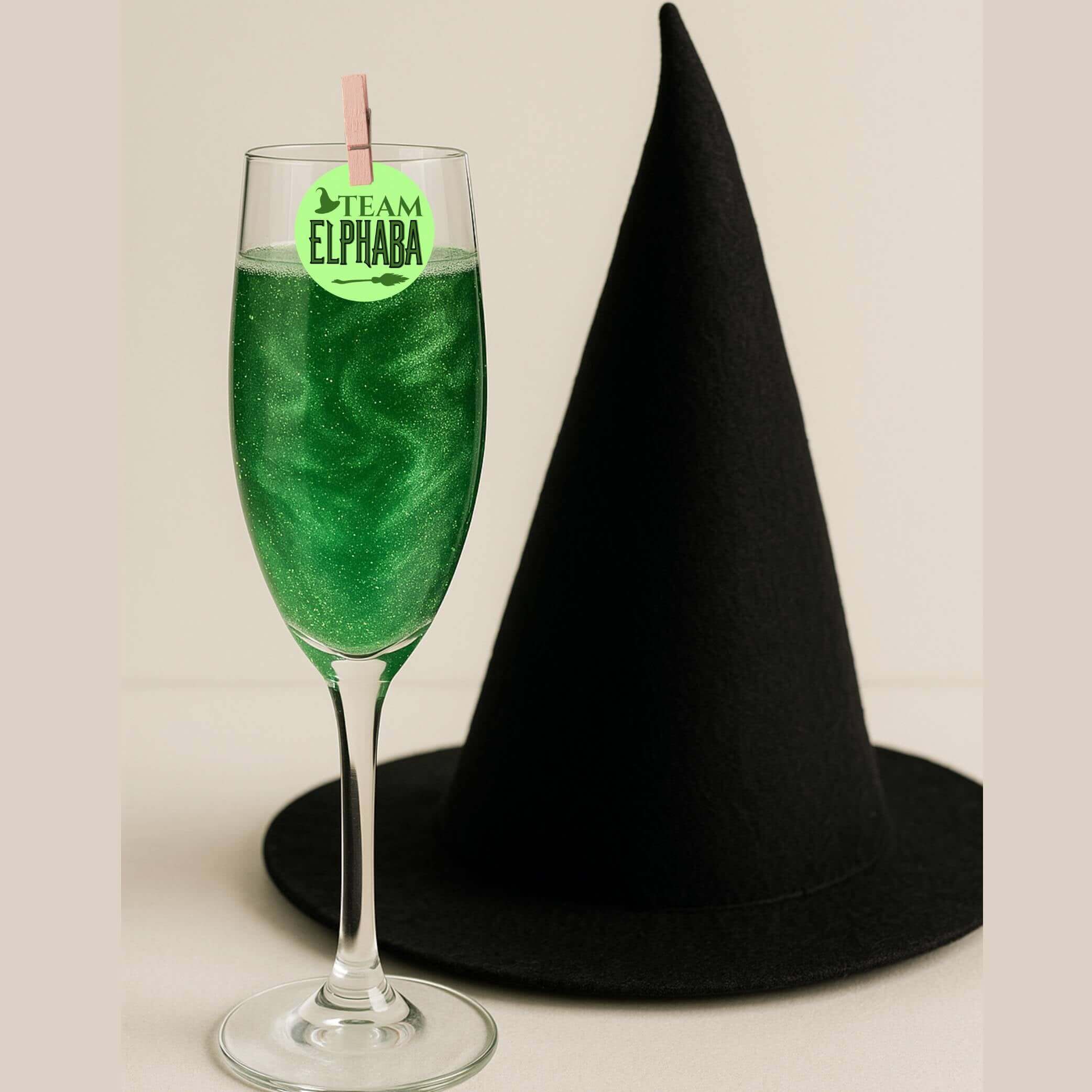 Team Elphaba 1.5 drink topper wafer
