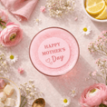 Load image into Gallery viewer, Edible drink toppers for Mother’s Day cocktails on a pink drink with flowers and a festive vibe.
