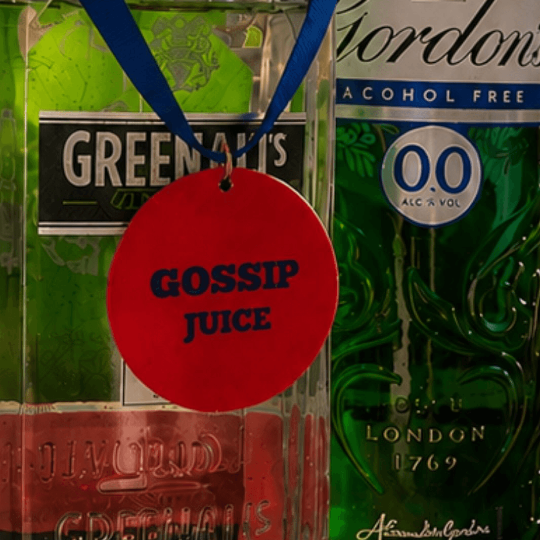 Gossip Juice Bottle Charm Gift Tag