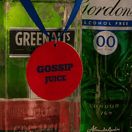 Gossip Juice Bottle Charm Gift Tag