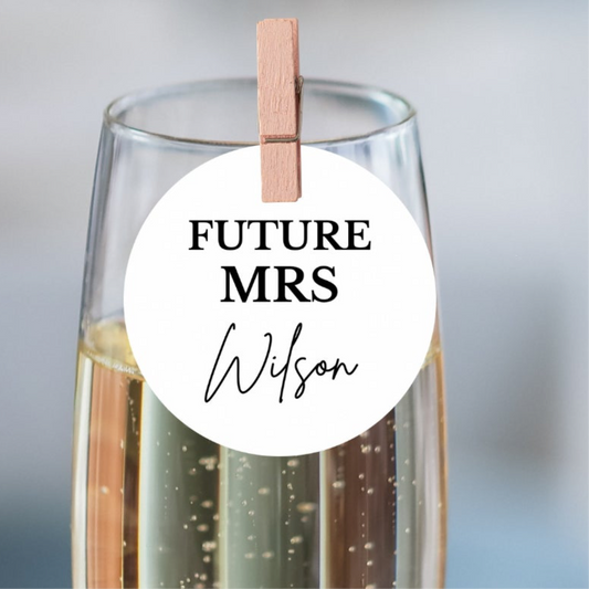 ‘Future Mrs’ Edible Drink Toppers