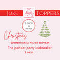 Load image into Gallery viewer, 50 Christmas Jokes - Edible Drink Toppers
