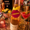 Load image into Gallery viewer, Cheers Bottle Charm Gift Tag
