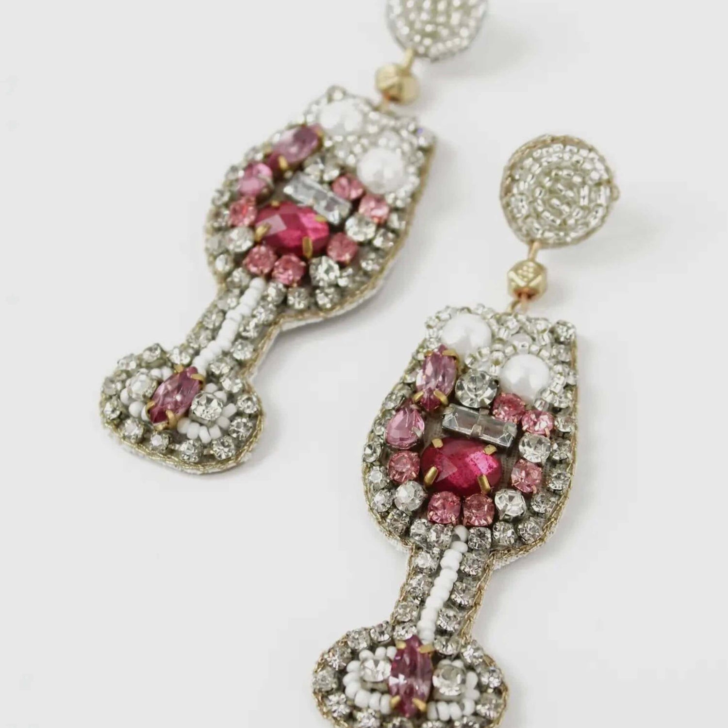 Cocktail and fizz earrings My Doris